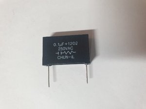 0.1uF+120R1/2W250V AC(써지저항)